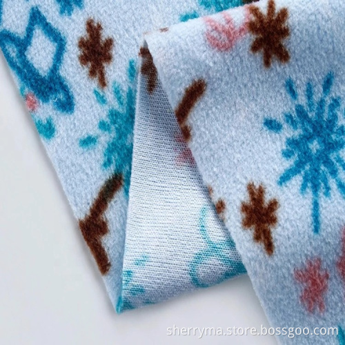 new products artistic Polar Fleece weft polyester printed knitted fabric